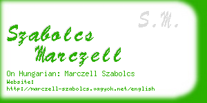 szabolcs marczell business card